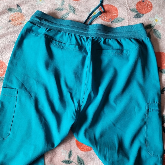 SCRUBLETICS teal women's scrub jogger pants size XL - Picture 3 of 4